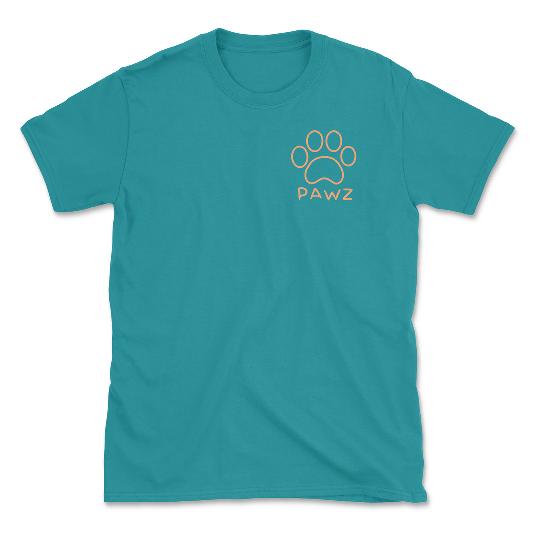 Floral Giraffe (Adult Short Sleeve T-Shirt)